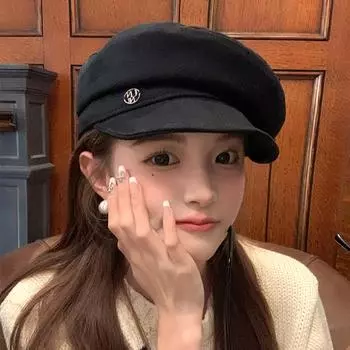 Винтажная шляпа газетчика берет дети показывают свои лица маленькая шляпа художника универсальная британская восьмиугольная шляпа One Size