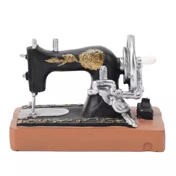 Винтажная швейная машинка, украшение в европейском стиле, ретро, смоляная мини-фигурка для швейной машинки, украшения для