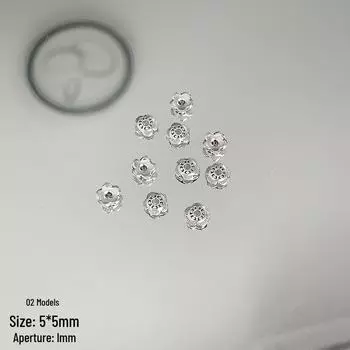 Винтажная состаренная фурнитура из сплава, античное серебро, колпачок-разделитель для бусин в виде цветка для изготовления браслетов и ожерелий своими руками