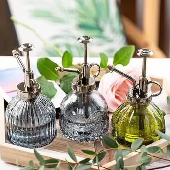 Винтажная стеклянная лейка в стиле ретро, распылитель воздуха под давлением, садовая лейка для растений, бытовые спринклеры, инструмент для дезинфекции