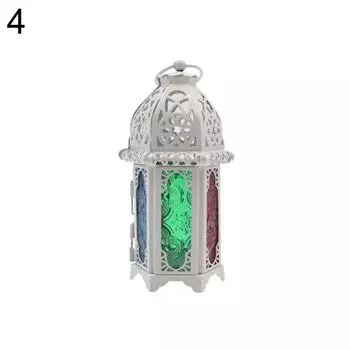 Винтажная стеклянная свеча, подсвечник, свадебный держатель, клетка, фонарь, полый домашний декор 2