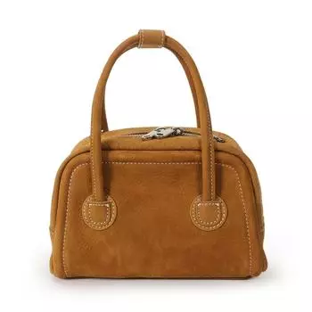 Винтажная сумка Boston Bag Niche Leather Tote Большая вместительная сумка для боулинга Shell Bag