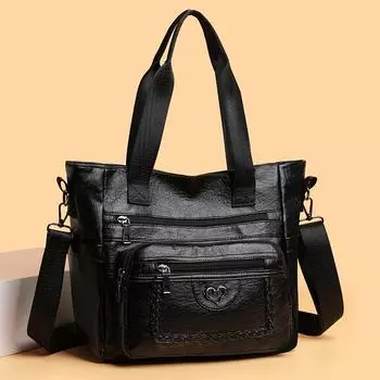 Винтажная сумка через плечо большой емкости женская сумка через плечо красный