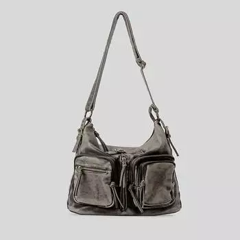 Винтажная сумка через плечо для женщин, ромбовидная синяя джинсовая сумка-мессенджер, большая вместимость, сумка для работы, учебы, уличная сумка