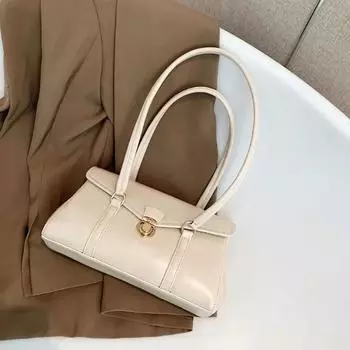 Винтажная сумка через плечо с нишевым дизайном, классическая, универсальная, маленькая, квадратная, осень-зима, новая, высокого класса, поп, женская, подмышечная сумка