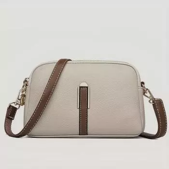 Винтажная сумка через плечо с тиснением личи, сумка через плечо из искусственной кожи в стиле ретро, женская универсальная сумка и кошелек 22*15*8cm бежевый