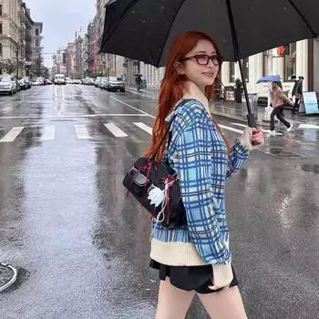 Винтажная сумка через подмышку женская сумка-тоут Niche Portable Commutable Bag чёрный