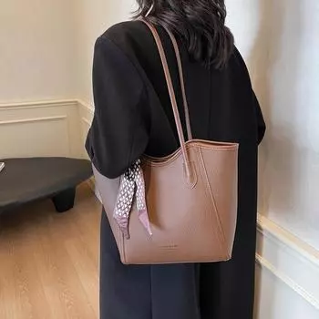 Винтажная сумка Commuter женская сумка через плечо мягкая кожаная сумка-тоут чёрный