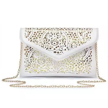 Винтажная сумка-конверт с выемкой Маленькая женская кожаная сумка через плечо для девочки Сумка через плечо Сумка-мессенджер розы красного