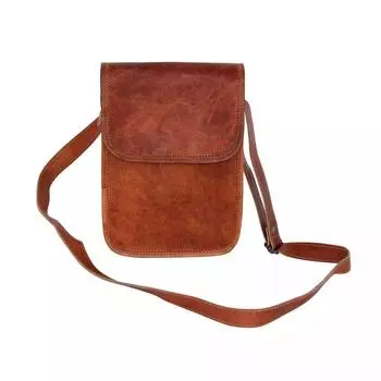 Винтажная сумка-мессенджер из натуральной кожи коричневого цвета для ноутбука, ручная работа, Genius 11 x 9 x 4 in коричневый