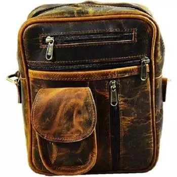 Винтажная сумка-мессенджер ручной работы через плечо с ремешком Buff для мужчин и женщин