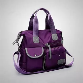 Винтажная сумка-тоут большой вместимости, минималистичные нейлоновые сумки через плечо, женские сумки, дорожные сумки и сумки для покупок 34x27x11cm