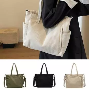 Винтажная сумка, вельветовая сумка через плечо, повседневная женская сумка на плечо, женская