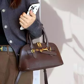 Винтажная сумка женская большая вместимость повседневная сумка через плечо Senior Sense сумка через плечо кофейный