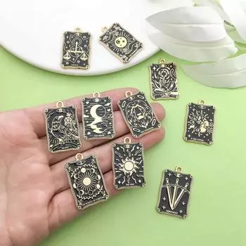 Винтажная темная карта DIY ювелирные изделия аксессуары кулон ожерелье серьги брелок One Size чёрный