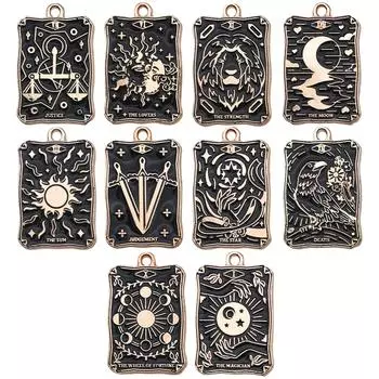 Винтажная темная карта DIY ювелирные изделия аксессуары кулон ожерелье серьги брелок One Size чёрный