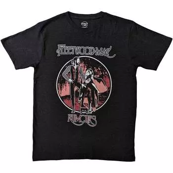Винтажная темно-серая футболка Fleetwood Mac Rumors унисекс Fleetwood Mac
