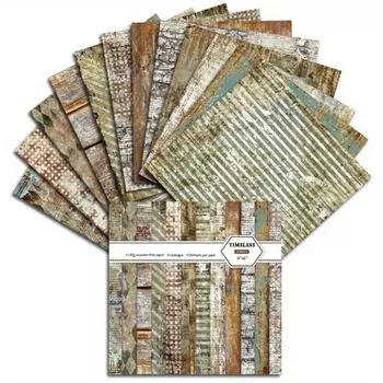 Винтажная текстурная бумага для скрапбукинга, изготовление открыток своими руками, фон для альбома, украшение для журнала, материал для поделок, бумага 6