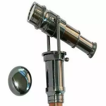 Трость антикварная латунная телескопическая ручка шпионская деревянная трость подарок