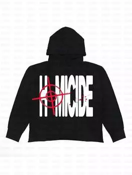 Винтажная уличная защита, новинка 2024 года, популярная толстовка в стиле готики, большие толстовки с капюшоном для женщин, высокое качество, топы Harajuku Y2k S