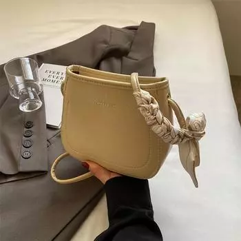 Винтажная универсальная сумка через плечо для женщин, сумка на одно плечо, рабочая сумка для поездок на работу, фактурная квадратная, новая мода