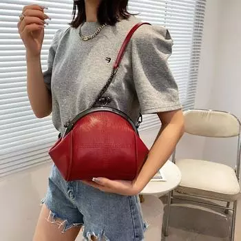 Винтажная вышитая сумка кроссбоди на цепочке - Дизайн ракушки, Универсальная наплечная сумка для женщин