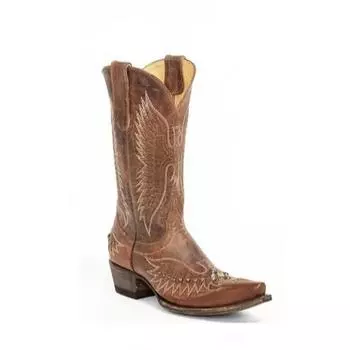 Винтажная вышивка женские ковбойские сапоги в стиле вестерн модные элегантные туфли без застежек на квадратном каблуке женские длинные туфли рыцаря 35