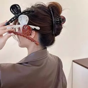 Винтажная заколка для волос с перекрестием, модная большая заколка в форме краба, когти для волос, заколки для ванны, заколки для волос для женщин и девочек, зажим для волос, аксессуары для волос, новинка