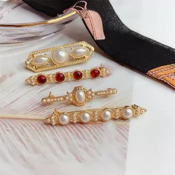 Винтажная жемчужина Брошь Барокко Простая Компактная Одежда Булавки для шарфа Броши Изысканные