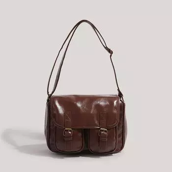 Винтажная женская крутая широкополосная сумка через плечо для женщин в стиле колледжа, универсальная сумка через плечо Ins