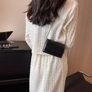 Винтажная женская серебряная шикарная сумка через плечо, роскошная дизайнерская маленькая сумка на плечо, модная золотая мини-квадратная милая сумка из искусственной кожи