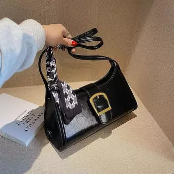 Винтажная женская сумка, новая летняя, уличная, шикарная, черная, подмышечная сумка, ретро, элегантная, наплечная сумка, роскошный дизайнер