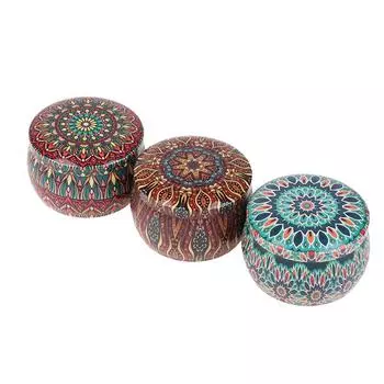 Винтажная жестяная банка для свечей, конфет, печенья, коробка для хранения сухих специй, подходящая для самостоятельного изготовления свечей, косметической мази, Рождество A2