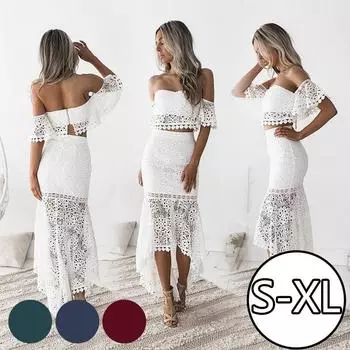 Винтажное ажурное кружевное платье, женское элегантное белое платье без рукавов, летнее шикарное вечернее платье, Vestidos S белый