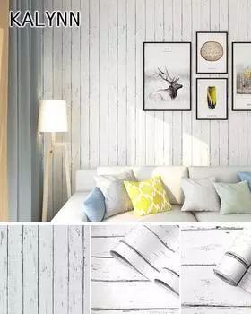 Винтажное Дерево Самоклеящаяся Бумага Съемные Обои Peel Stick Синяя Деревянная Панель Интерьерная Пленка Не Оставляет Следов Поверхности Легко Чистить 1mx45cm