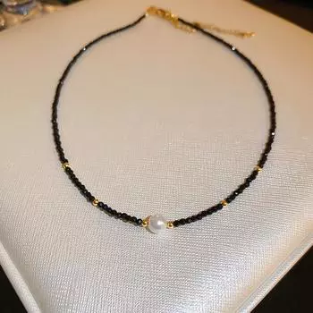 Винтажное французское жемчужное ожерелье-свитер: Элегантный, Очень Длинный Дизайн для Универсальной Моды