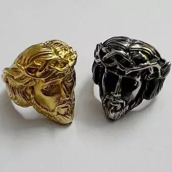 Винтажное хип-хоп кольцо из полированной нержавеющей стали с портретом для мужчин, повседневная мода в стиле панк, ювелирные изделия, не выцветающее стальное титановое кольцо на палец No. 7