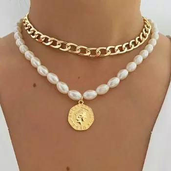 Винтажное индивидуальное массивное кубинское ожерелье-чокер с подвеской из бисера, эффектное ювелирное изделие для женщин