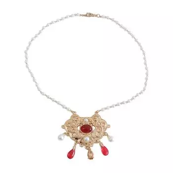 Винтажное китайское ожерелье с антикварным подвесом-колокольчиком Изысканное традиционное ожерелье, вдохновленное модой ханьфу для женщин A