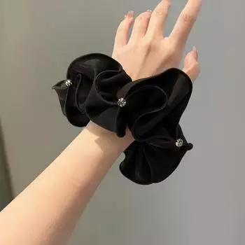 Винтажное кольцо-бантик для волос, нежная резинка для волос для женщин и девочек, милые аксессуары для волос, универсальные легкие роскошные подарки на резинку
