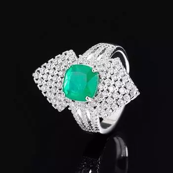 Винтажное кольцо Heavy Industry Luxury Ring для женщин 2024 года, новое цветное кольцо Treasure Ring Premium Red Corundum Paraiba