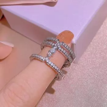 Винтажное кольцо из стерлингового серебра 925 2 карата с бриллиантом для женщин, ювелирные изделия Anillos De Bizuteria, серебро 925 пробы, помолвочные украшения 8 белый