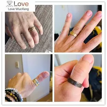 Винтажное кольцо с римскими цифрами, темпераментное модное кольцо из нержавеющей стали шириной 6 мм для пар для мужчин и женщин, ювелирные изделия для вечеринок, подарки на день рождения 5