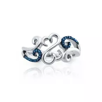 Винтажное кольцо в этническом стиле с полым резным узором в форме сердца, ювелирное изделие 6