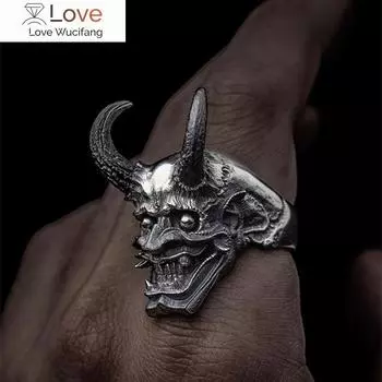 Винтажное мужское кольцо из нержавеющей стали 316l с черепом, панк-байкерское кольцо со скелетом для мужчин, ювелирные изделия для вечеринок, подарки 13