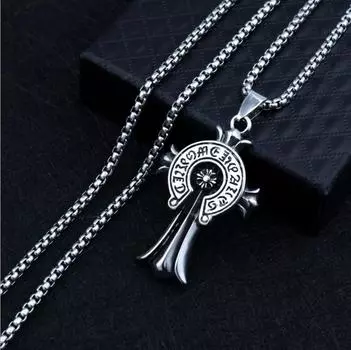 Винтажное мужское ожерелье с подвеской из титановой стали Croxing