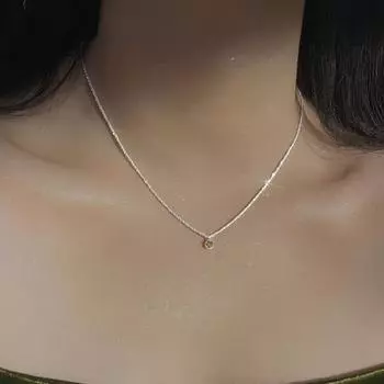 Винтажное оливково-зеленое мини-подвеска с кубическим цирконием, ожерелье для женщин, сверкающая цепочка из гипсофилы на ключицы, женские украшения оливковое зеленый