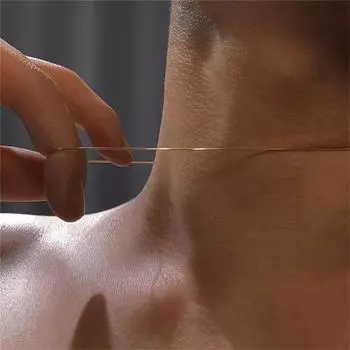 Винтажное ожерелье-цепочка из нержавеющей стали золотого цвета со змеиной цепочкой для женщин, модное ожерелье-цепочка на ключицу, мужские вечерние ювелирные аксессуары