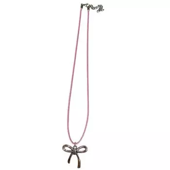 Винтажное ожерелье с подвеской-бантиком для женщин, регулируемая веревочная цепочка на шею, модная простая цепочка для ключицы, эстетичные украшения T1