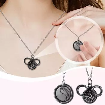 Винтажное ожерелье с подвеской из высококачественного сплава One Size